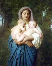 William Adolphe Bouguereau Werke - La Charite 1859 Realismus William Adolphe Bouguereau